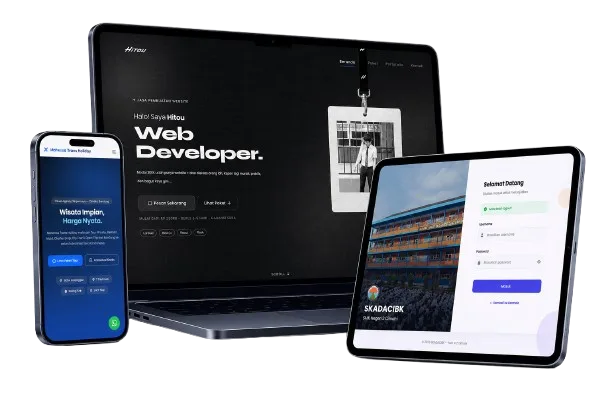Contoh website dibuat Hitou